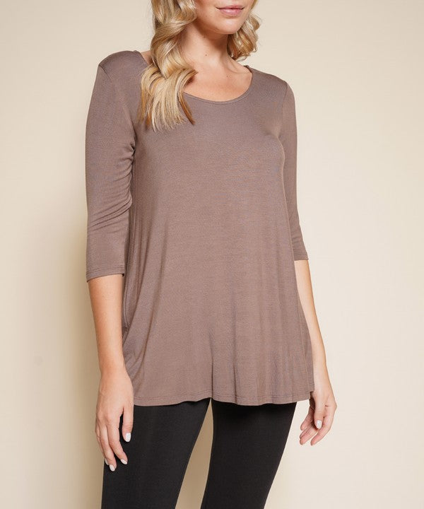 Fabina Bamboo Elbow Length Tunic
