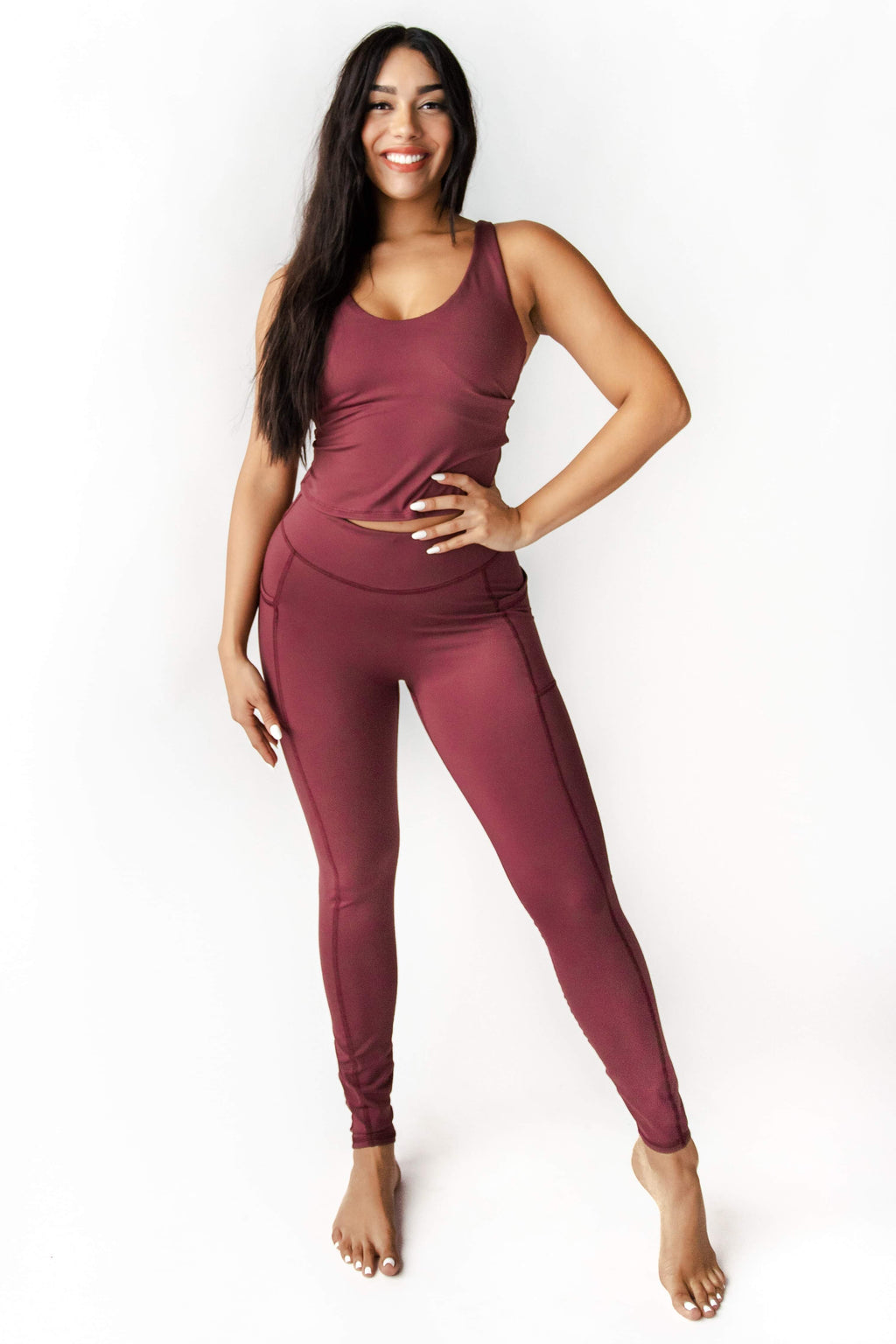 Nonstop Legging - Maroon