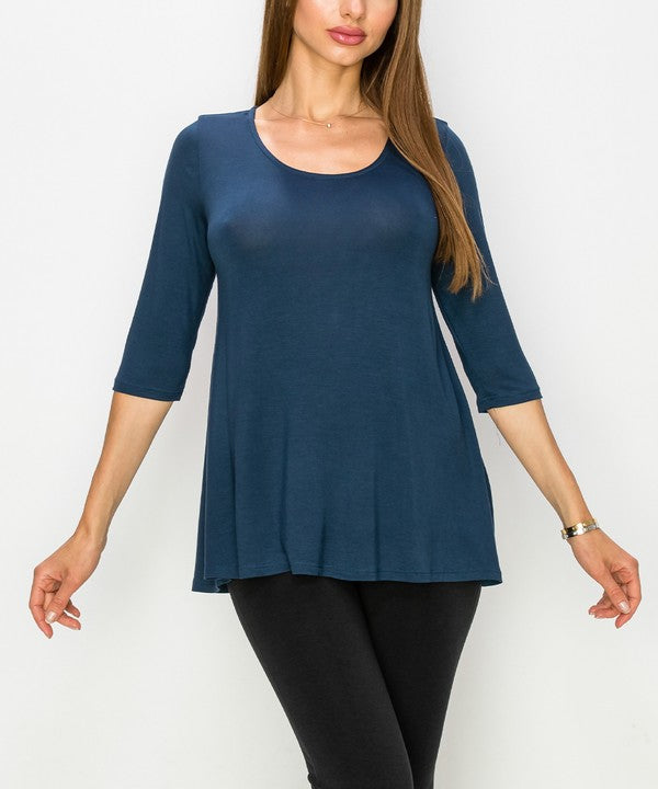 Fabina Bamboo Elbow Length Tunic