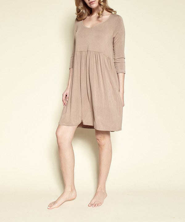 Fabina Bamboo Loose Fit Babydoll Dress