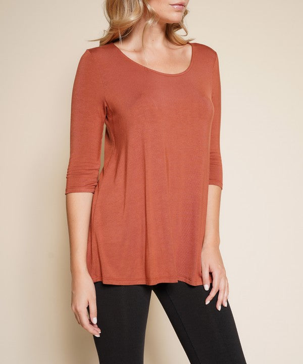 Fabina Bamboo Elbow Length Tunic