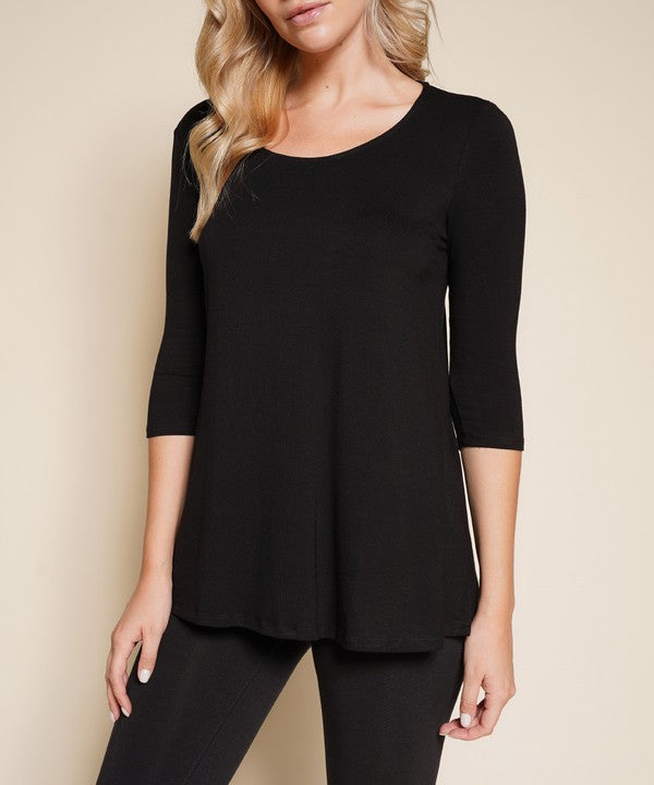 Fabina Bamboo Elbow Length Tunic