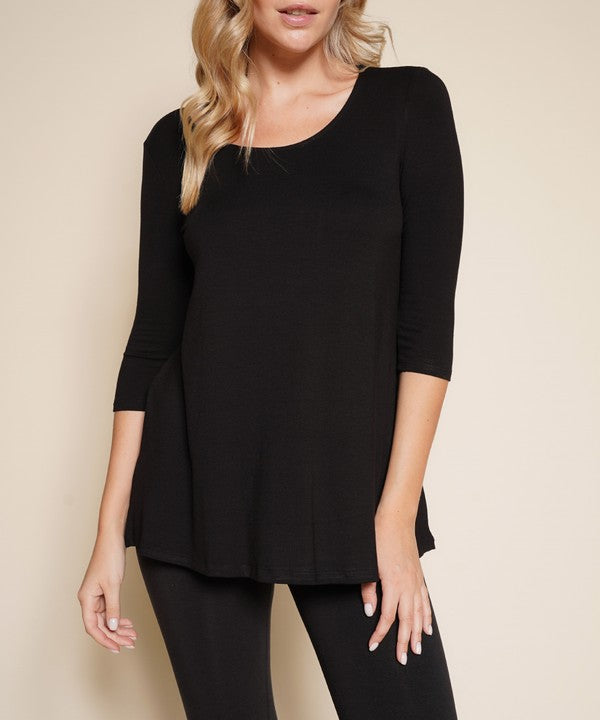 Fabina Bamboo Elbow Length Tunic