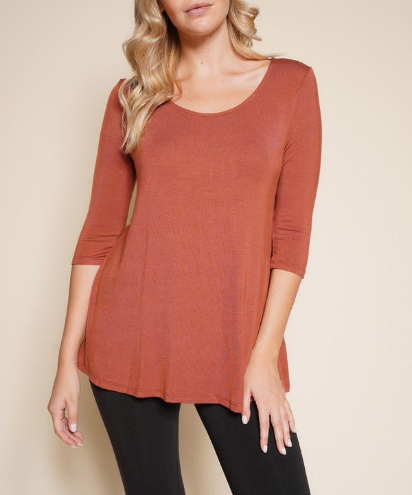 Fabina Bamboo Elbow Length Tunic