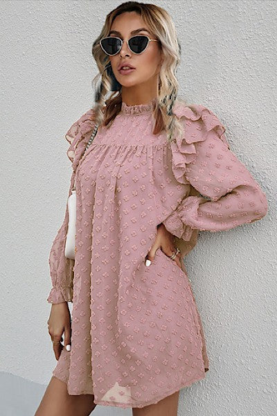 Miss Sparkling |Swiss Dot Mesh Dress