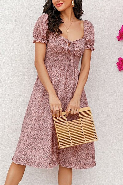 Miss Sparkling Puff Sleeve Dress