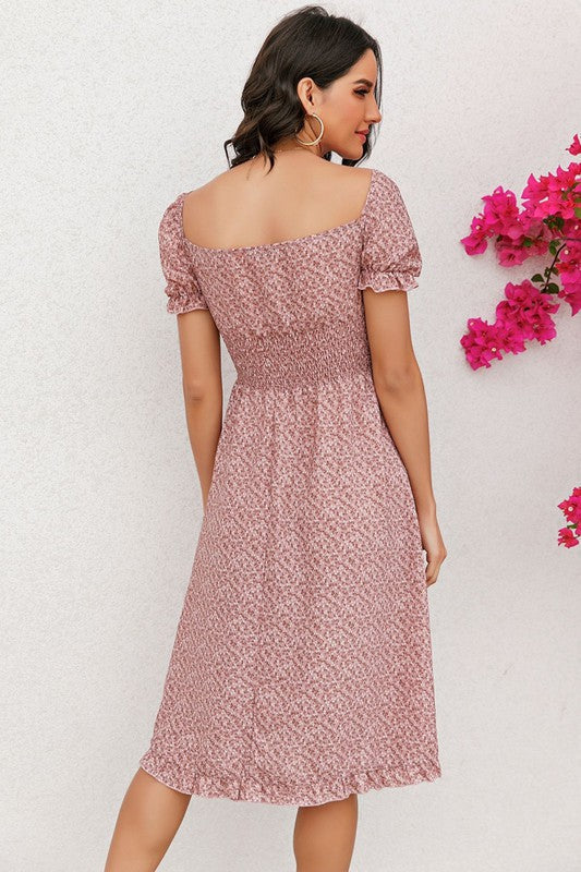 Miss Sparkling Puff Sleeve Dress