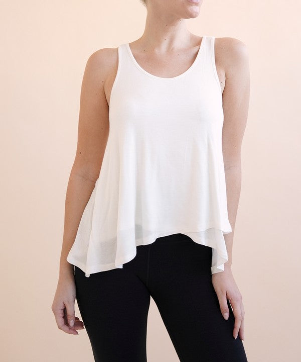 Fabina Bamboo Flared Tank Top