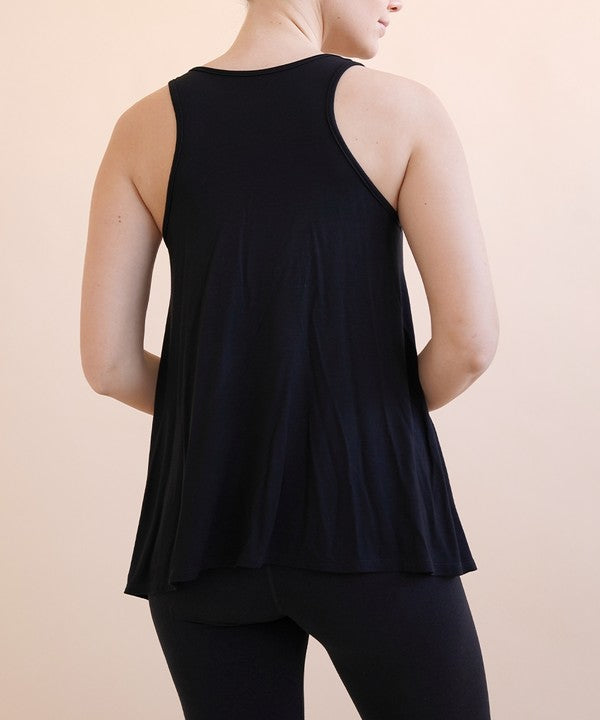 Fabina Bamboo Flared Tank Top