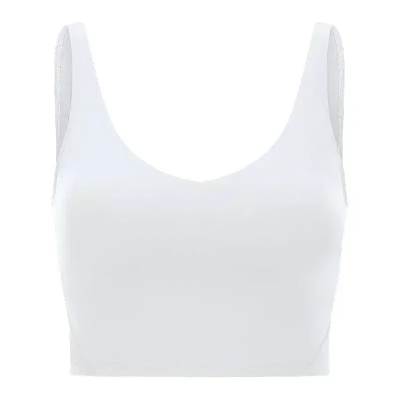 Lemon Light Support Women Cropped Length Tank Top Four-way Stretch Built-in Shelf Vest Yoga Shirt Feels Weightless Sport Bra