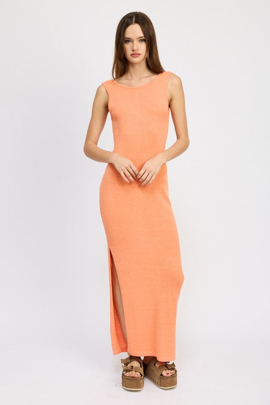 Emory Park | Crochet Maxi Dress with Back Tie Detail