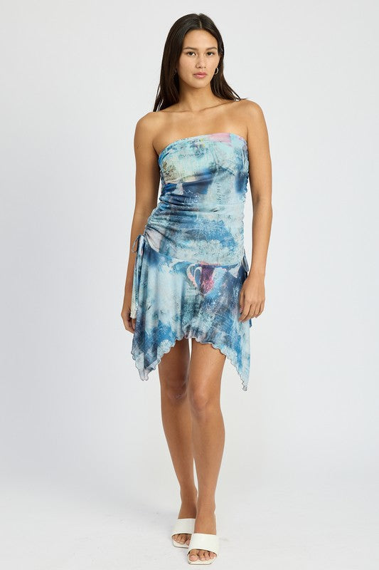 Emory Park | Tie Dye Sharkbite Tube Dress
