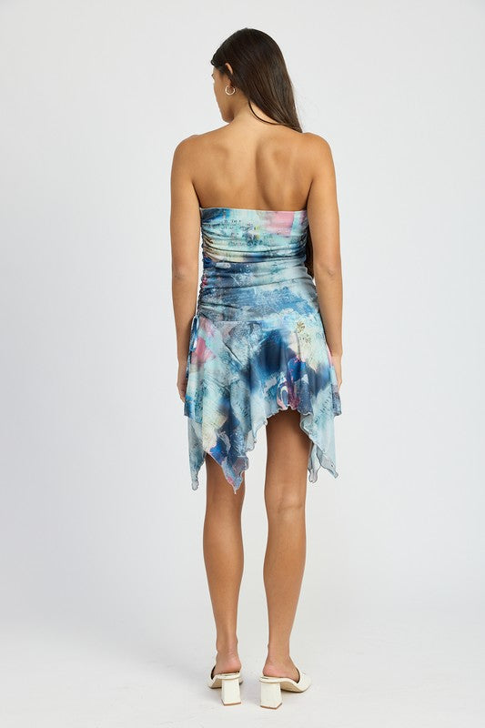 Emory Park | Tie Dye Sharkbite Tube Dress
