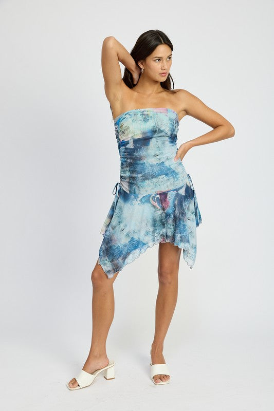 Emory Park | Tie Dye Sharkbite Tube Dress