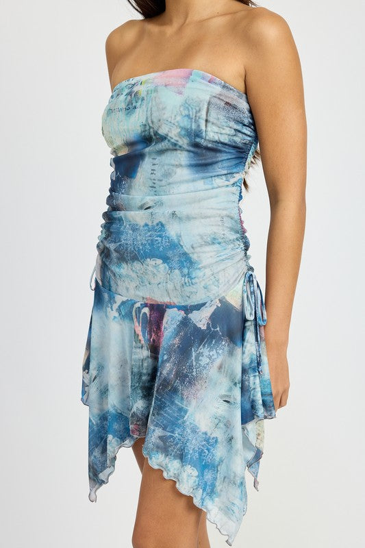 Emory Park | Tie Dye Sharkbite Tube Dress