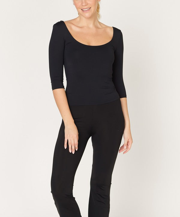 Fabina Bamboo Ballerina Yoga Top