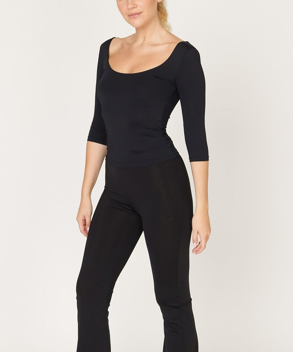 Fabina Bamboo Ballerina Yoga Top