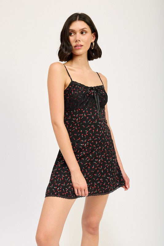 Emory Park | Lace Trim Slip Dress