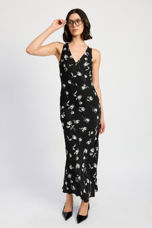 Emory Park | Floral V-neck Maxi Dress