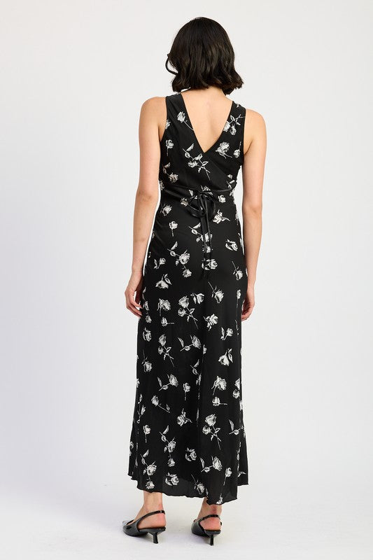 Emory Park | Floral V-neck Maxi Dress