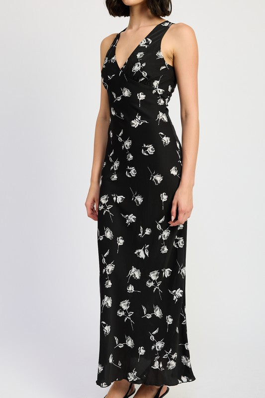 Emory Park | Floral V-neck Maxi Dress