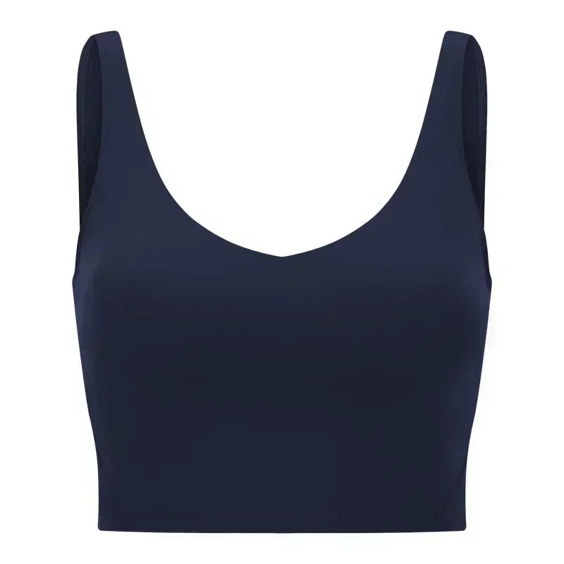 Lemon Light Support Women Cropped Length Tank Top Four-way Stretch Built-in Shelf Vest Yoga Shirt Feels Weightless Sport Bra