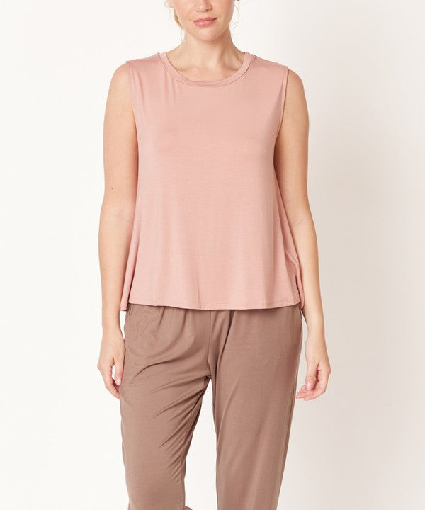 Fabina Bamboo Muscle Sleeveless Top
