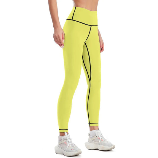 422. Laser Lemon Leggings flared Pants sport Womens Leggings