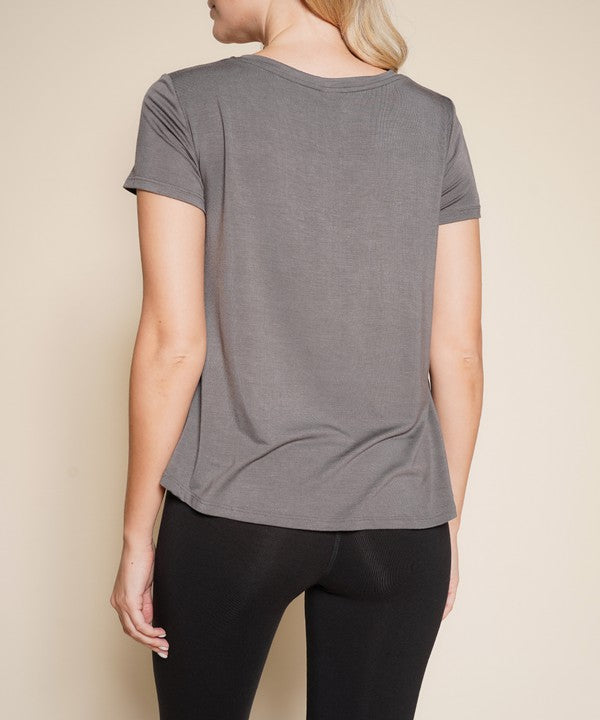 Fabina Bamboo Classic V-Neck Top