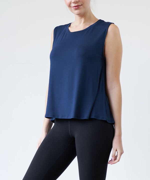 Fabina Bamboo Muscle Sleeveless Top
