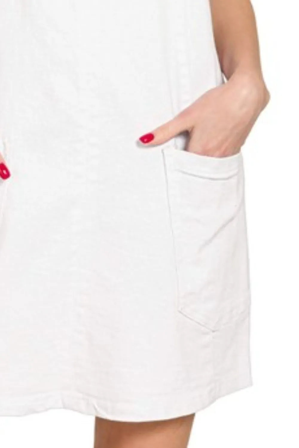 Zenana Washed Adjustable Strap Denim Overall Dress