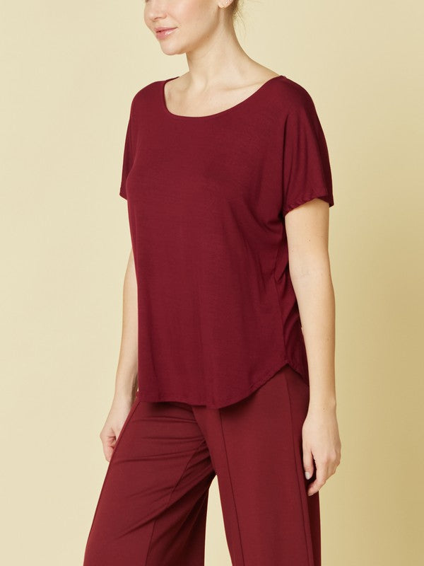 Fabina Bamboo Casual Dolman Sleeve Top