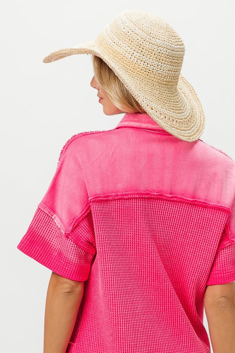 BiBi Dip Dye Mineral Washed Knit Dress