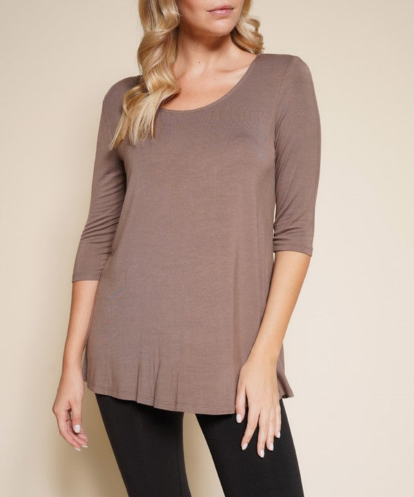 Fabina Bamboo Elbow Length Tunic