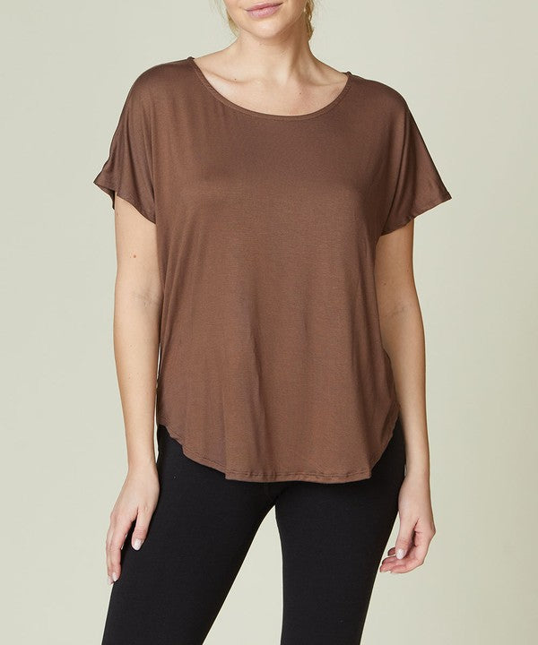 Fabina Bamboo Casual Dolman Sleeve Top