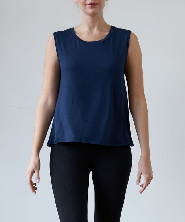 Fabina Bamboo Muscle Sleeveless Top