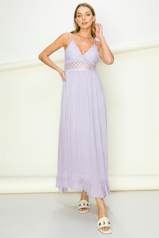 HYFVE In Love Bustier Lace Maxi Dress