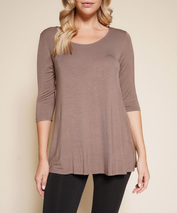 Fabina Bamboo Elbow Length Tunic