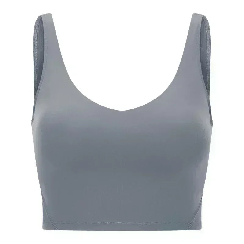 Lemon Light Support Women Cropped Length Tank Top Four-way Stretch Built-in Shelf Vest Yoga Shirt Feels Weightless Sport Bra