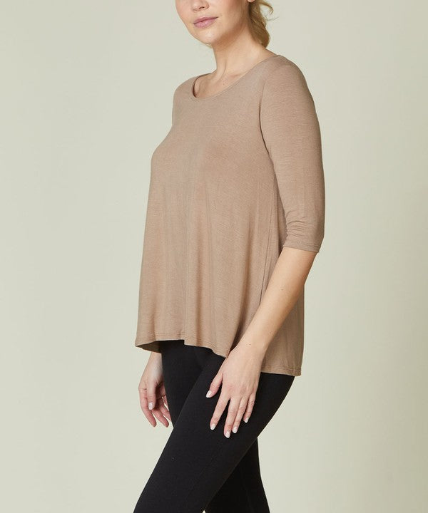 Fabina Bamboo Elbow Length Tunic