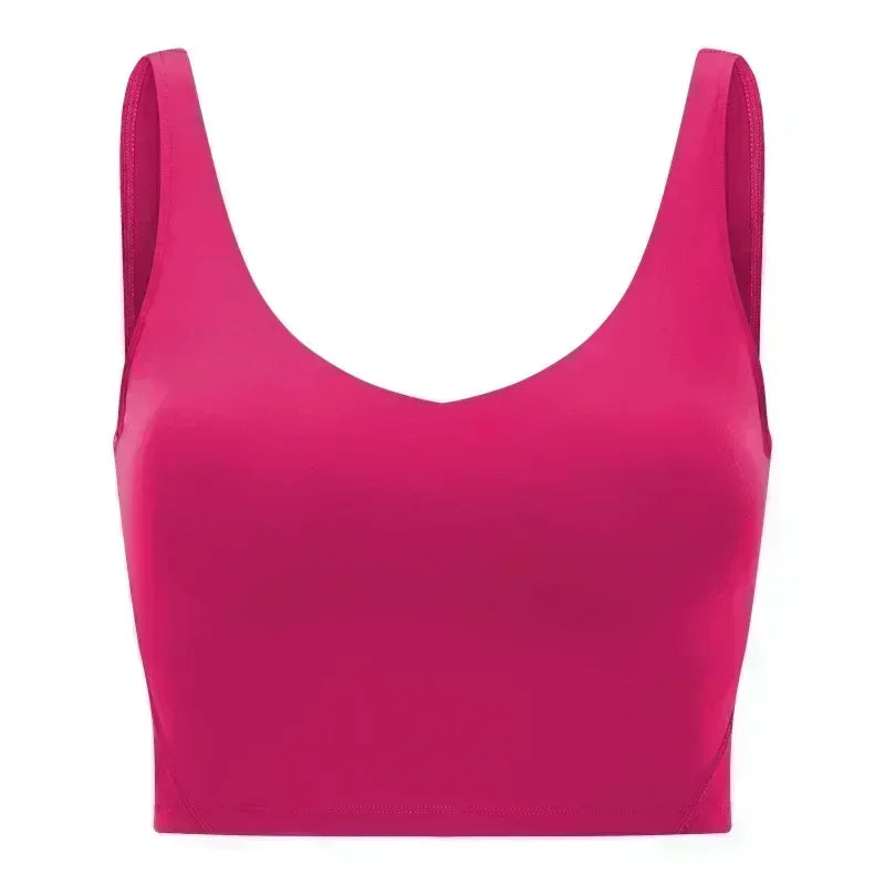 Lemon Light Support Women Cropped Length Tank Top Four-way Stretch Built-in Shelf Vest Yoga Shirt Feels Weightless Sport Bra