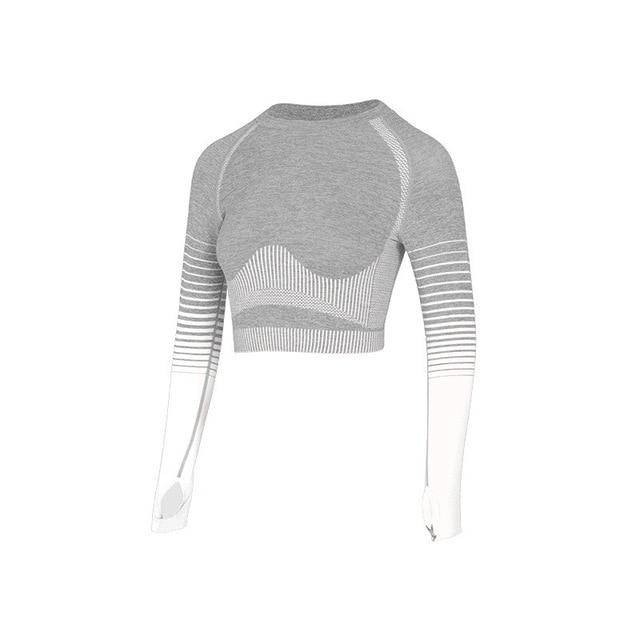 Womens Seamless Yoga Set Long Sleeve