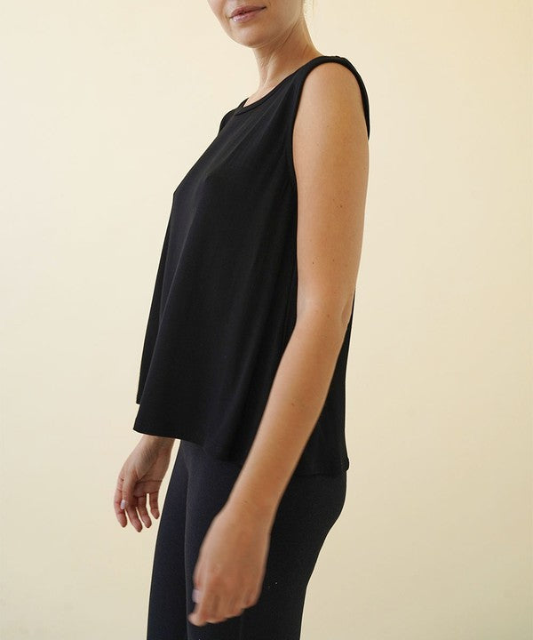 Fabina Bamboo Muscle Sleeveless Top