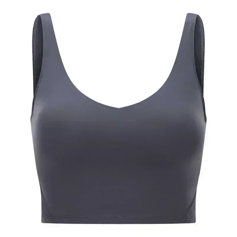 Lemon Light Support Women Cropped Length Tank Top Four-way Stretch Built-in Shelf Vest Yoga Shirt Feels Weightless Sport Bra