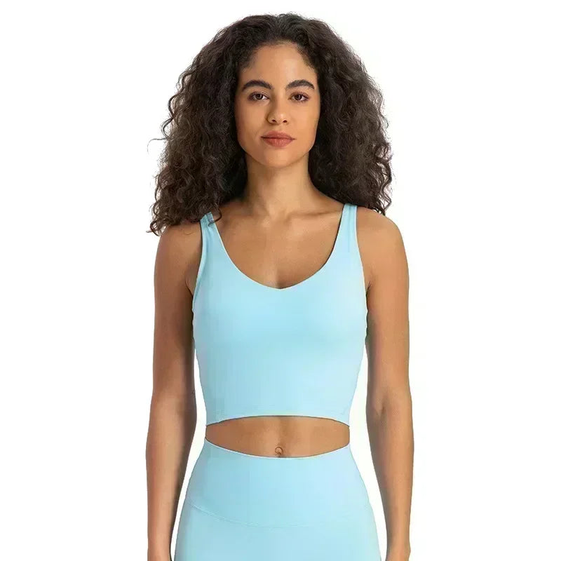 Lemon Light Support Women Cropped Length Tank Top Four-way Stretch Built-in Shelf Vest Yoga Shirt Feels Weightless Sport Bra