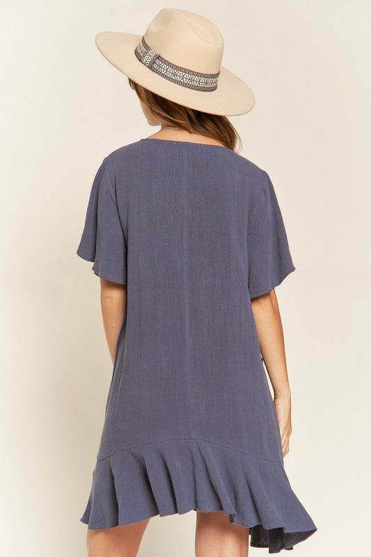 Jade By Jane Tiered Ruffle Mini Dress - PLUS