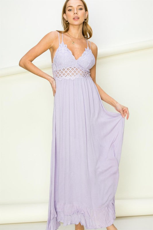 HYFVE In Love Bustier Lace Maxi Dress