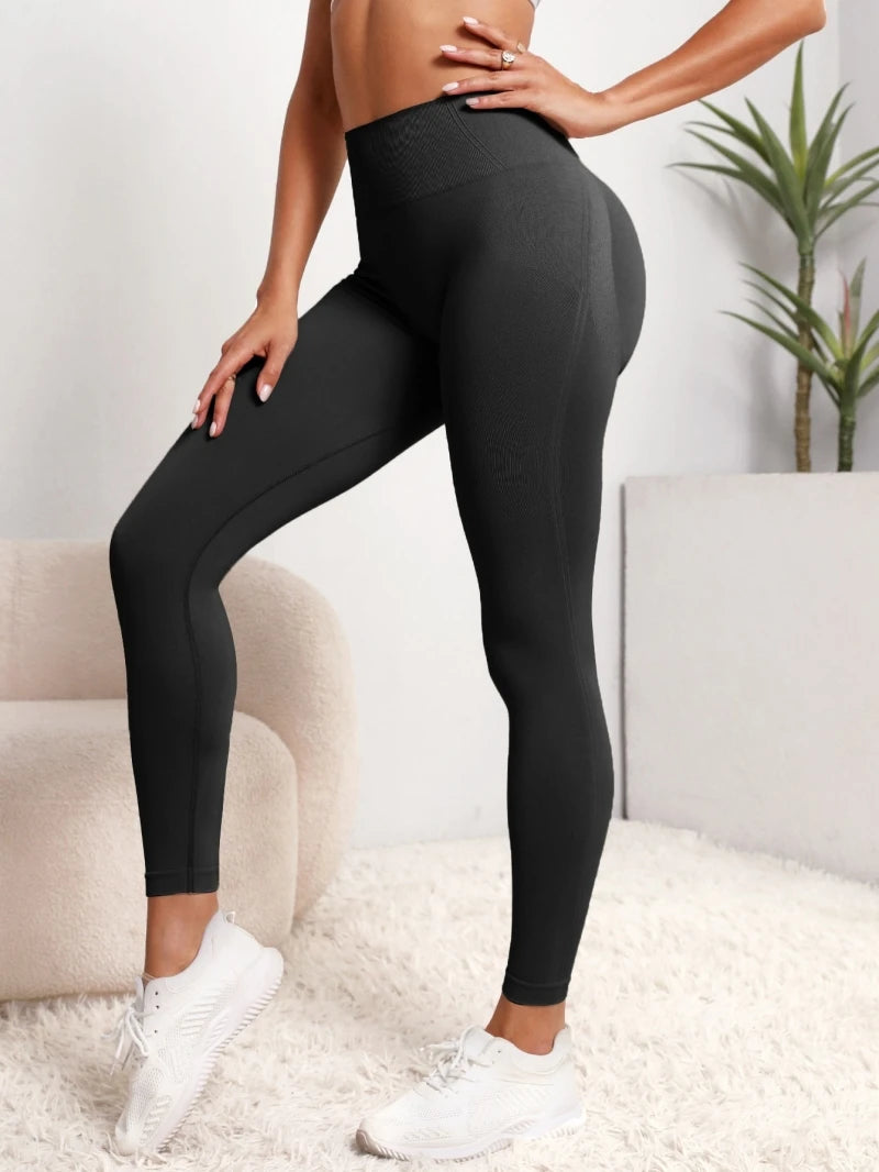 Women Seamless Hip Lifting Women Seamless Sports Leggings High Waist Fitness Leggings Push Up Yoga Leggings Gym Clothing Sports