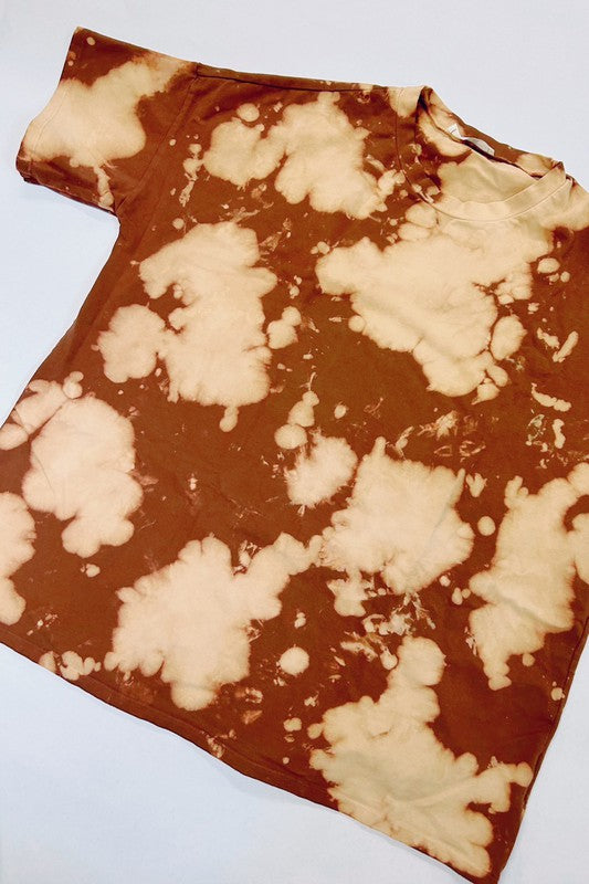 Fabina Print Washed T- Shirt - PLUS