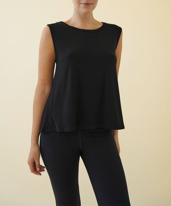 Fabina Bamboo Muscle Sleeveless Top